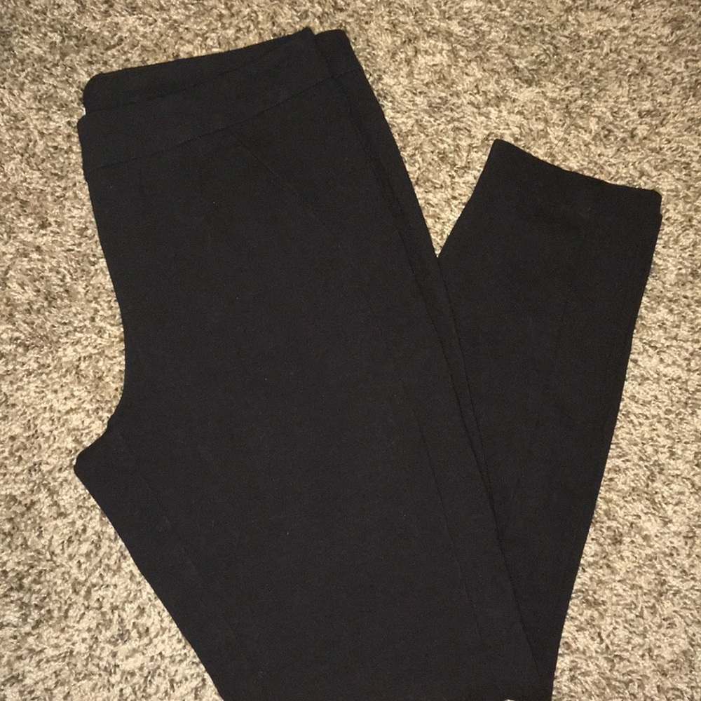 Black dress trousers